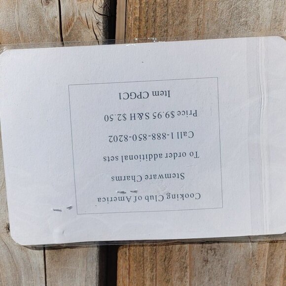 CUTE Cooking Club of America Stemware Charms - Picture 2 of 3